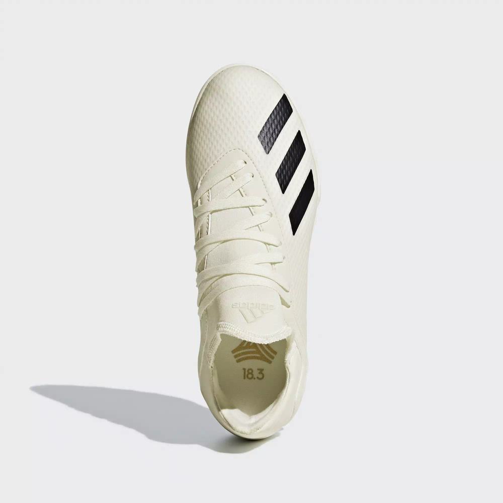 Adidas X Tango 18.3 Turf Tacos de Futbol Blancos Para Niño (MX-84913)